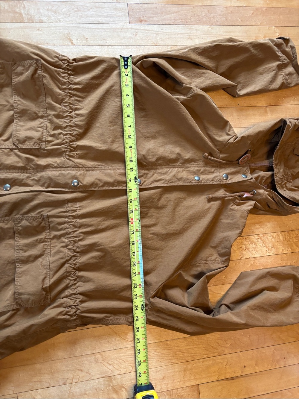EUC Madewell Anorak Raincoat | Tan Brown Utility Rain Jacket | Women’s Plus 2X - Picture 10 of 16